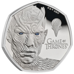 Silver Coin Game of Thrones - Ice 50p Coloured Silver 2026 Proof