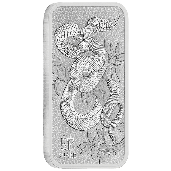 The Perth Mint Lunar Year of the Snake 1 oz Silver Bar
