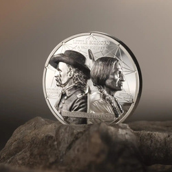 Silbermünze Enemies in History – Custer vs. Sitting Bull 2 Unzen Silber 2026 Proof