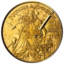 Zlatá mince Antigua a Barbuda: Pašerák rumu a pirát 1 unce zlata 2025