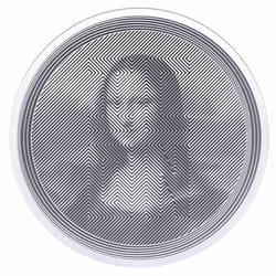 Tokelau: Icon Mona Lisa 1 uncja Srebra 2021