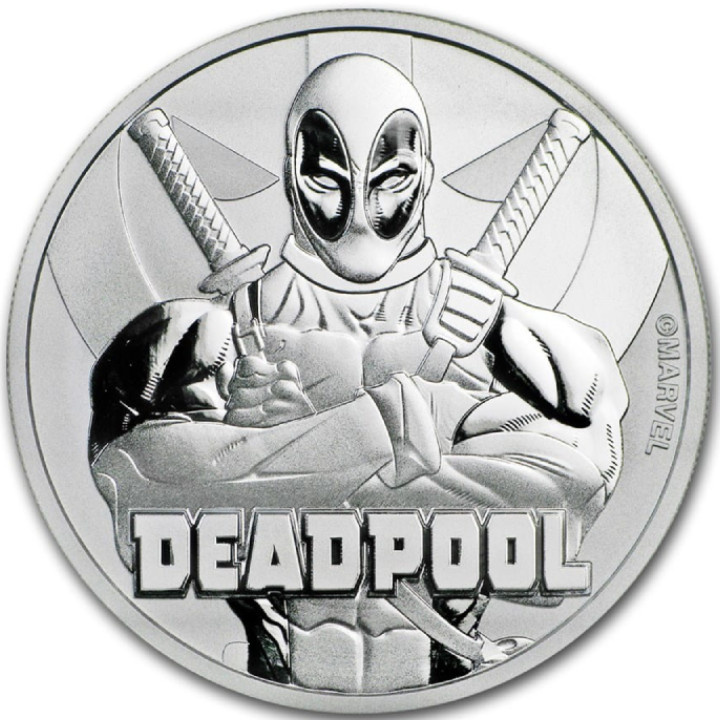 Tuvalu : Deadpool 1 once d'argent 2018