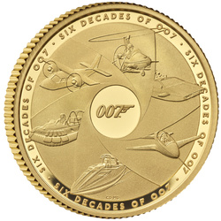 Seis Décadas de 007 1/4 oz Oro 2024 Proof