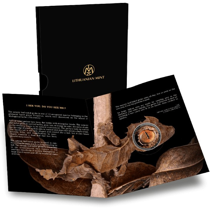 Niue: Wild Africa - Do You See Me? coloured $1 Silber 2021 Antique Finish Coin