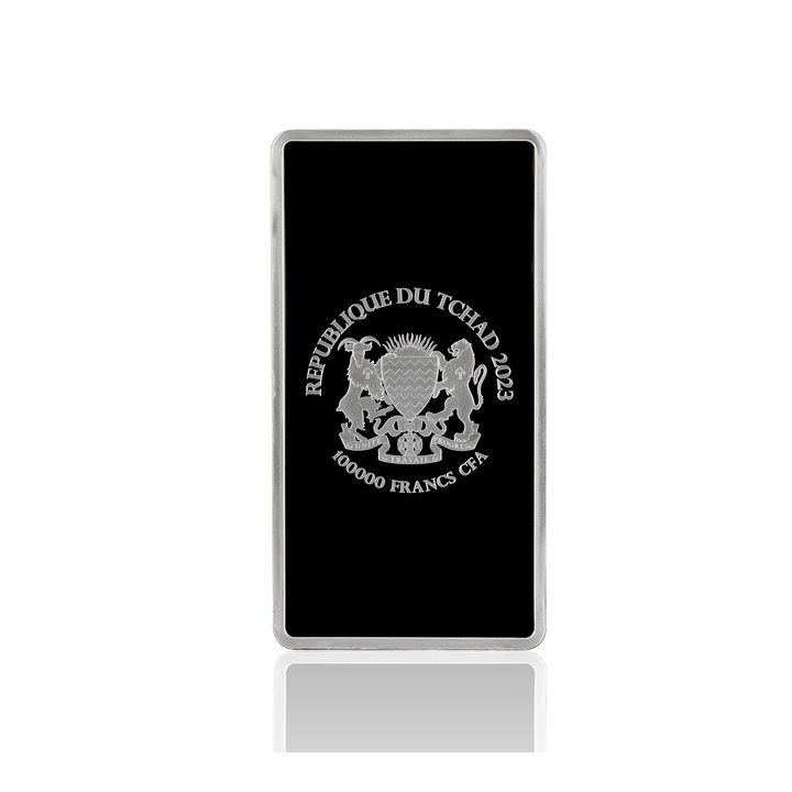 Moneda de lingote Chad: Diosa Europa 1000 g Plata 2023