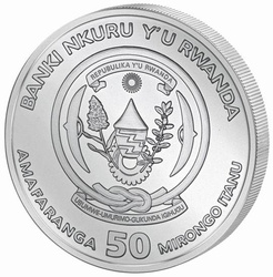 Rwanda: African Ounce - Pelican 1 unce stříbra 2022 Proof