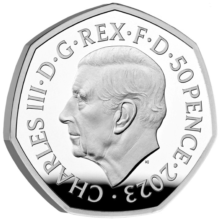 Harry Potter: Škola čar a kouzel v Bradavicích barevná 50p stříbro 2023 Proof