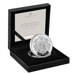 The Platinum Jubilee of Her Majesty The Queen £5 Silver 2022 Proof Piedfort Coin