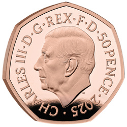 Harry Potter : La voiture volante 50 pence en or 2025 Proof