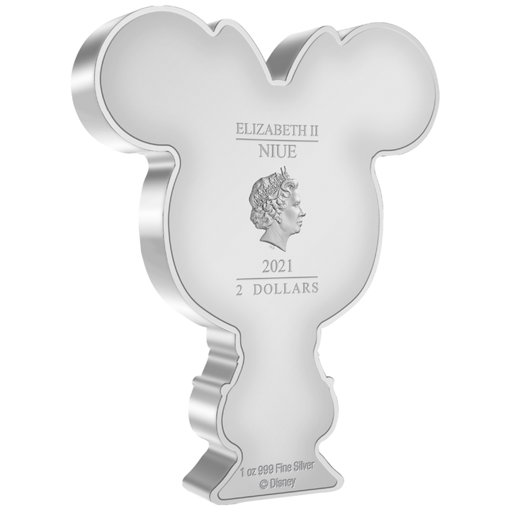 Niue : Disney – Pièce Chibi Minnie colorisée, 1 once d’argent, 2021, Belle Épreuve