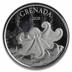 Grenada: Tintenfisch 1 oz Silber 2020