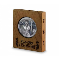 Valkyries: Hildegard színes 2 uncia ezüst 2022 Ultra High Relief
