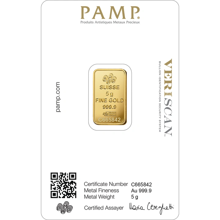 PAMP Lady Fortuna Veriscan 5 g aranytömb