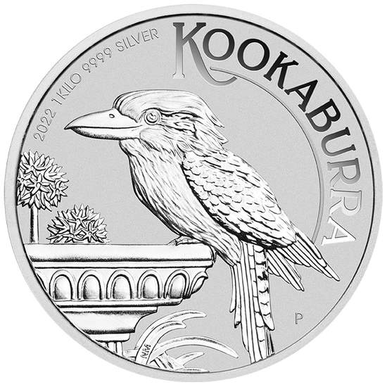 Kookaburra 1000 gramů stříbra 2022