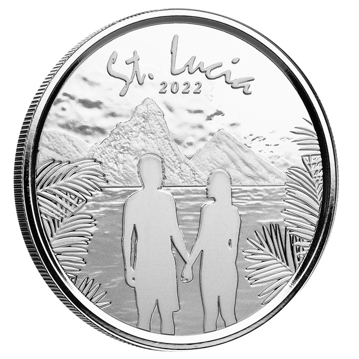 Santa Lucía Pareja 1 oz Plata 2022