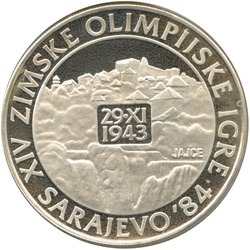 Set di 15 monete d'argento Jugoslavia: Olimpiadi invernali di Sarajevo 1984 Proof