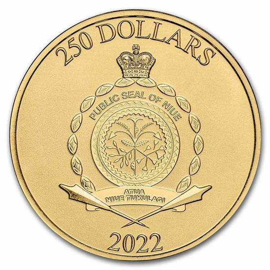 Niue: Csillagok háborúja - A mandalori - IG-11 1 uncia arany 2022