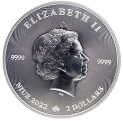 Niue: Trébol 1 oz Plata 2022