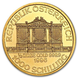 Filarmónica de Viena 1/2 oz Oro 1996