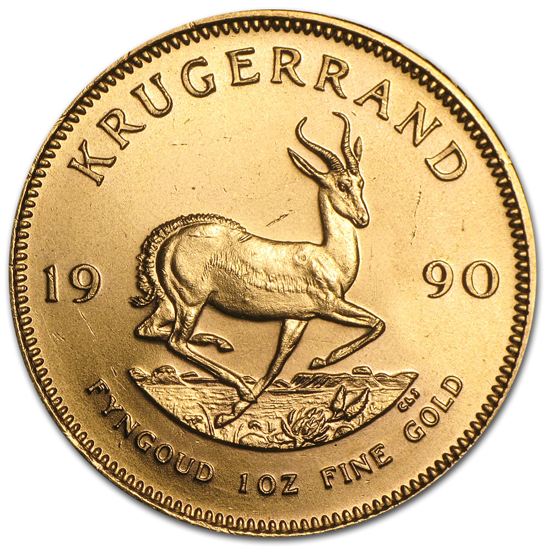 Krugerrand 1 unce zlata 1990