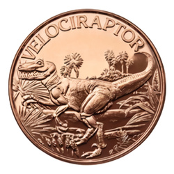 Velociraptor 1 Unze Kupfer