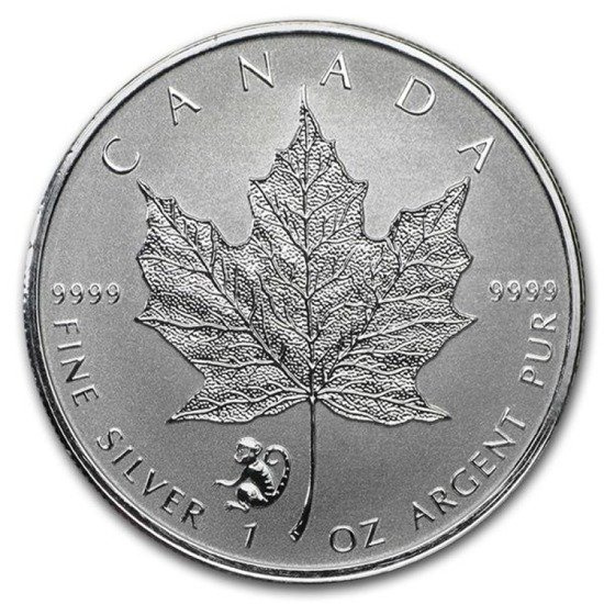 Feuille d'érable canadienne 1 once d'argent 2016 Monkey Privy