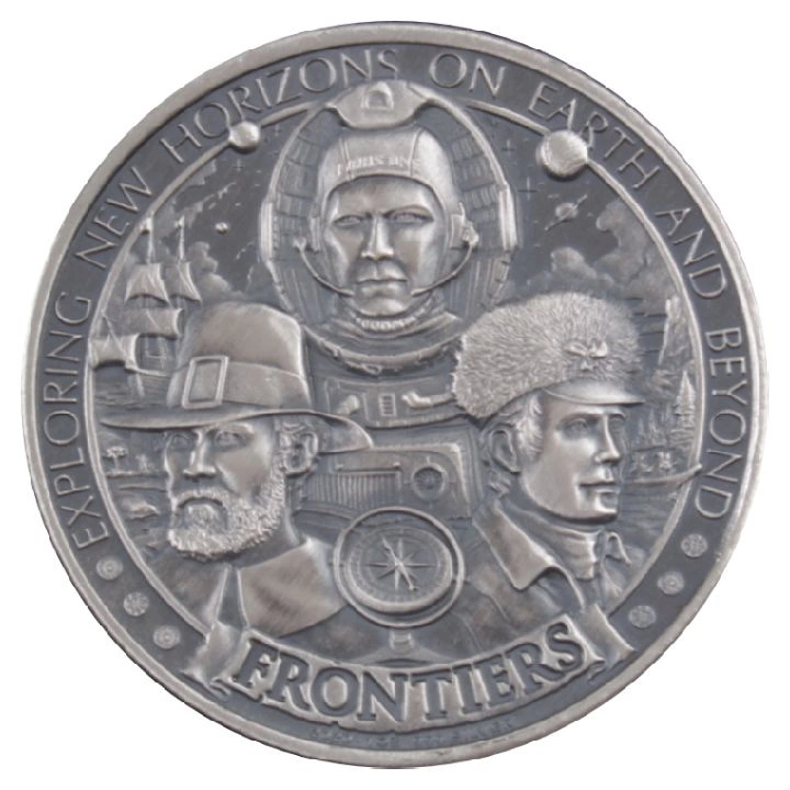 Frontiers : Westward Ho 1 once d'argent 2020 antique ronde
