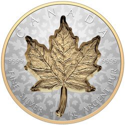 Canadian Maple Leaf - Super Incuse 1000 gram Silber 2024 Gilded Reverse Proof