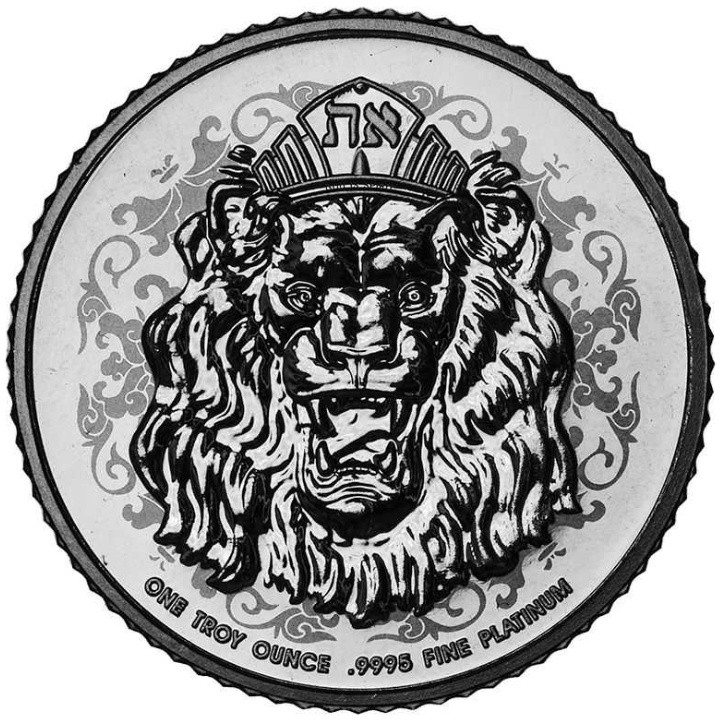 Niue: Verità - Roaring 1 oncia di platino 2023 Reverse Proof