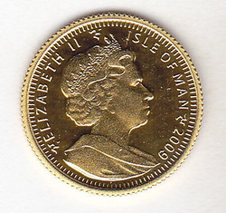 40th Anniversary Of The First Man On The Moon 1/25 oz Gold 2009 Proof