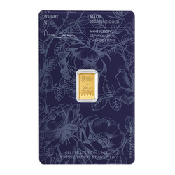 1 gramme de lingot d'or Britannia Best Wishes