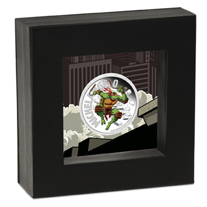 Tuvalu: Teenage Mutant Ninja Turtles - Michelangelo coloured 1 oz Silver 2024 Proof