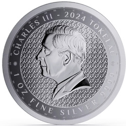 Tokelau: Terra 1 oncia d'argento 2024