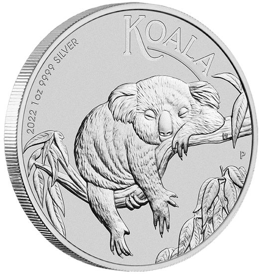 Ceca de Perth Koala 1 oz Plata 2022 1 AUD