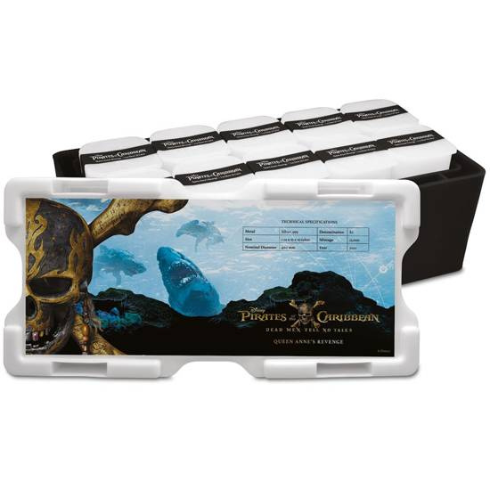 Niue: Disney Piratas del Caribe - La Venganza de la Reina Ana 1 oz Plata 2022