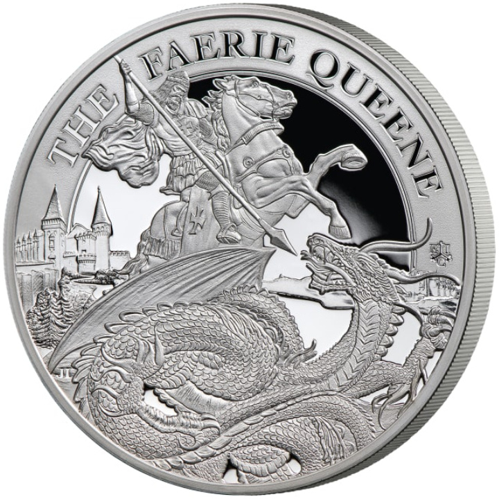 St Helena: Faerie Queene - Redcrosse & The Dragon 1 uncja Srebra 2024