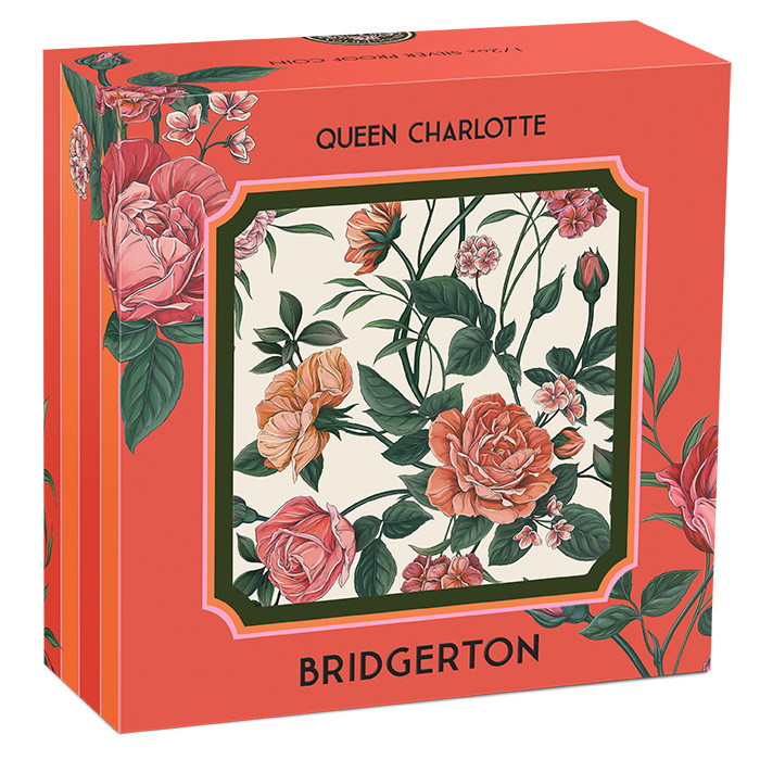 Perth Mint : Bridgerton – Reine Charlotte, 1/2 once d’argent, 2026, Proof