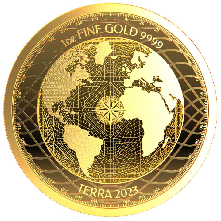 Niue: Terra 1 uncja Złota 2023 Prooflike
