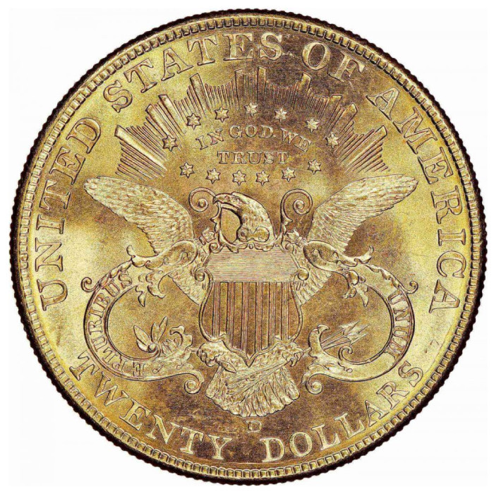 Liberty Head $20 Gold 1907
