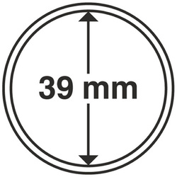 Leuchtturm - Capsulă din plastic pentru monedă 39 mm 100 bucăți