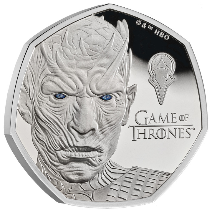 Silver Coin Game of Thrones - Ice 50p Coloured Silver 2026 Proof