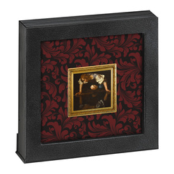 Niue: Caravaggio - Narciso coloreado, dorado 1 oz Plata 2022 Proof