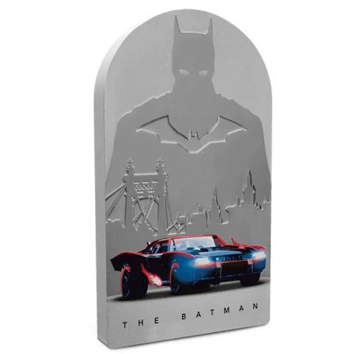 Niue: The Batman - Batmobile coloreado 1 oz Plata 2022 Proof