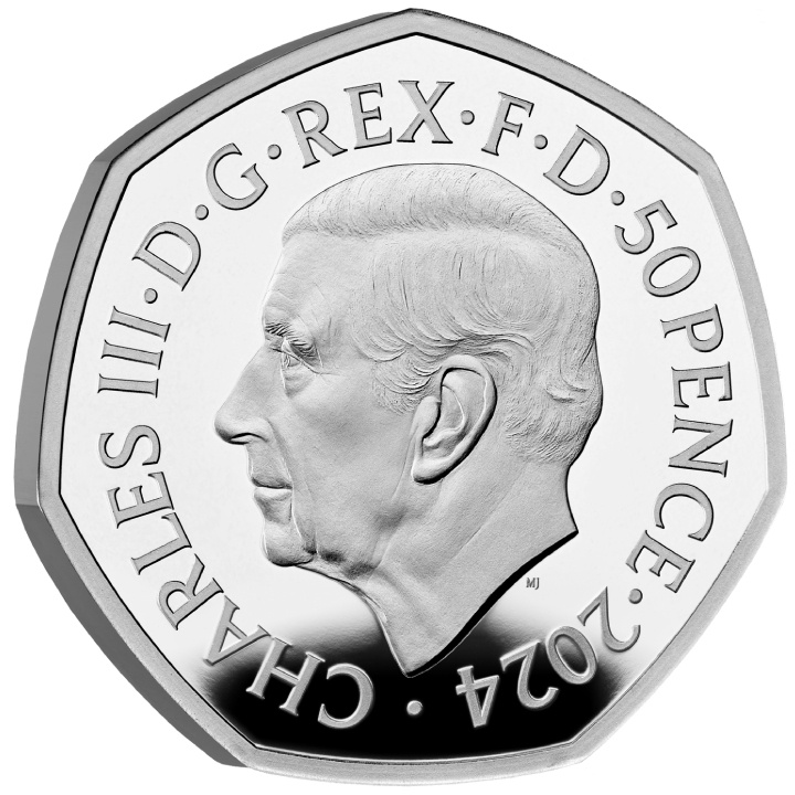 A hóember 50 penny színes ezüst 2024 Proof