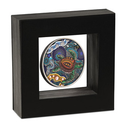 Monedă din argint The Perth Mint: Turtle Yaunati colorată 2 uncii de argint 2026 Antiqued