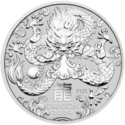 Perth Mint: Lunar III - Year of the Dragon 1/2 oz Silber 2024