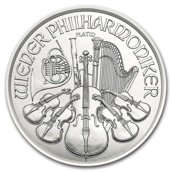 Wiedeński Filharmonik 1/25 uncji Platyny 2019