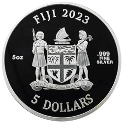 Fiji: Cats 5 oz Silber 2023 Prooflike