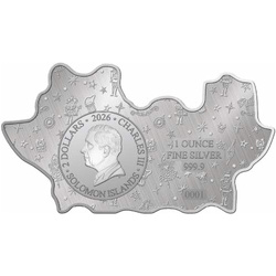 Ezüst érme Solomon Islands: Nutcracker on Stage színezett 1 uncia Ezüst 2026 Reverse Proof