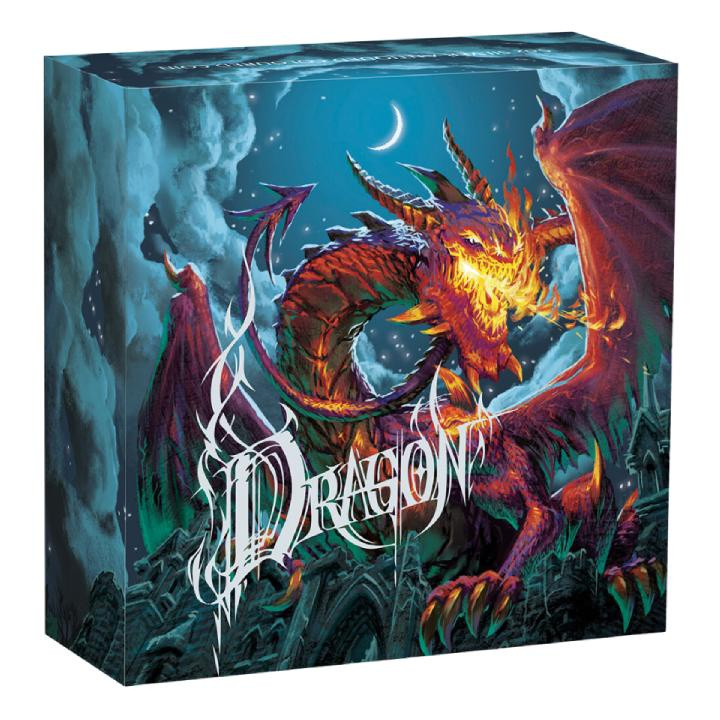 Tuvalu: Drago colorato 5 once d'argento 2023 Moneta antica